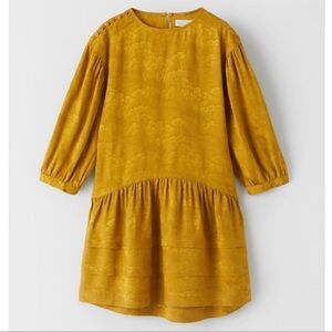 Zara Golden Floral Dress